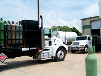 Bottled gas delivery available at DuPuy Oxygen